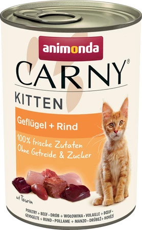ANIMONDA Carny KITTEN Wołowina Drób 400g