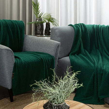 KOC BUKLA 170 X 210 CM CIEMNOZIELONY