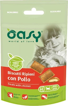 OASY Cat Treats with Chicken dla kota Ciasteczka z Kurczakiem 60g