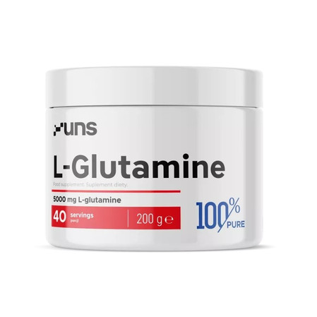 UNS L-Glutamine Pure 100% Aminokwas proszek 200 g