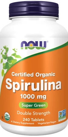 NOW FOODS Spirulina 1000 mg (240 tabl.)