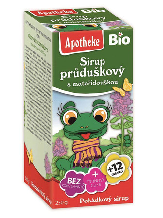 APOTHEKE SYROP DLA DZIECI Z TYMIANKU I DZIKIEJ RÓŻY BIO 250 g