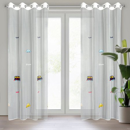 FIRANA GOTOWA ALVIN 140 X 250 CM BIAŁY