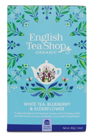 English Tea Shop Herbata biała z dzikim bzem i borówką 20 saszetek BIO