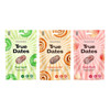 Zestaw smaków: 1x True Dates Sour Apple 100g, 1x 	 True Dates Cinnamon Roll 100g i 1x True Dates Sweet Peach 100g
