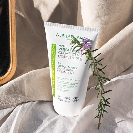 Alphanova Organic Mum, krem wspierający elastyczność i nawilżenia, 150ml