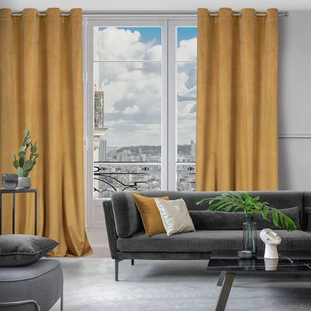 ZASŁONA GOTOWA LILI 140 X 250 CM ŻÓŁTY