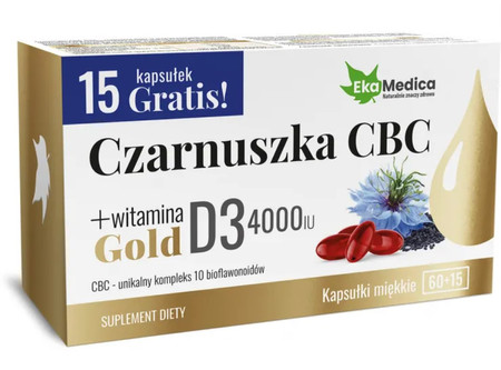Ekamedica Czarnuszka CBC Gold 75 kaps.