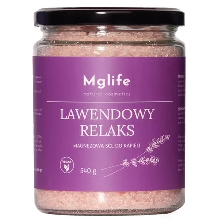 Lawendowy Relaks magnezowa sól do kąpieli 540g