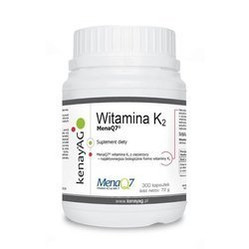 KENAY Witamina K2 MenaQ7® na wsparcie zdrowych kości i prawidłowego krzepnięcia krwi 300 kaps.