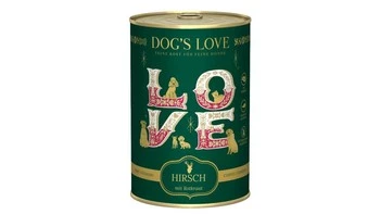 Zestaw 10x DOG'S LOVE Winter Menu Hirsch - mięso jelenia z kasztanami (400g)