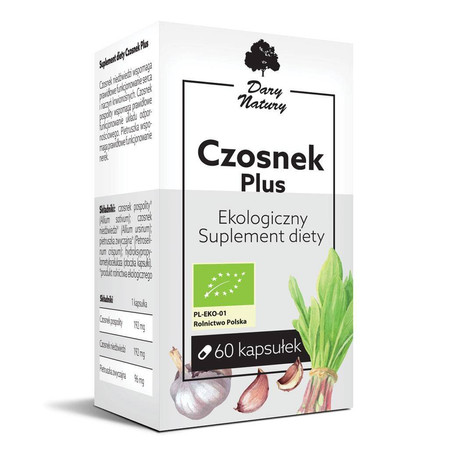 Dary Natury Czosnek Plus Eko 60 Kaps.