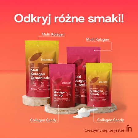 Intenson Collagen Candy 60 tabl. smak mango i marakuia