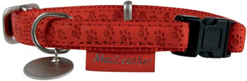 ZOLUX Obroża regulowana Mac Leather Czerwona 20mm