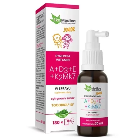 Ekamedica Witaminy A D3 E K2 Mk7 spray 30 ml