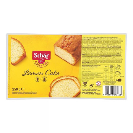 Schar − Lemon cake, ciasto cytrynowe bezglutenowe − 250 g
