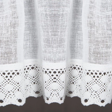 FIRANA GOTOWA LISA NA TAŚMIE 150 X 30 CM BIAŁY