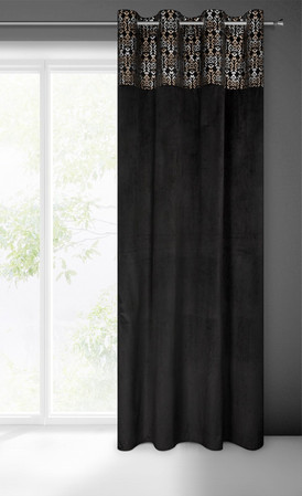 ZASŁONA GOTOWA LIZA 140 X 250 CM CZARNY