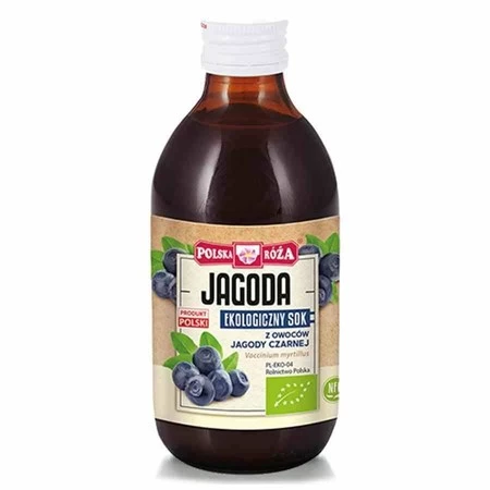 Polska Róża − Syrop jagodowy ekologiczny − 250 ml