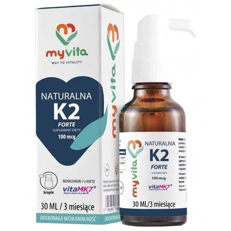 MyVita - Witamina K2 MK - 7 100 mcg - krople - 30 ml 