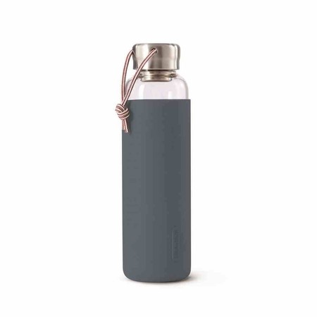BB - Butelka szklana na wodę 600ml, łupkowa