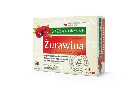 Colfarm Żurawina z pokrzywą  60 tabletkach