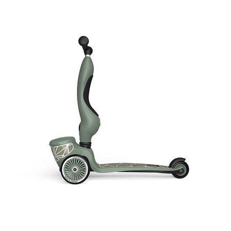 SCOOTANDRIDE Highwaykick 1 Lifestyle 2w1 Jeździk i hulajnoga z zamykanym schowkiem 1-5 lat Green Lines