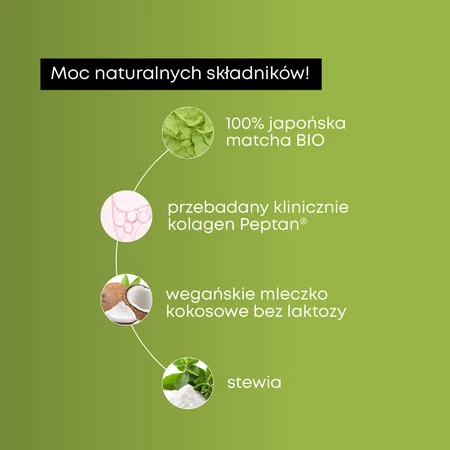 SUPERSONIC Matcha Latte Collagen 280g (20 porcji)