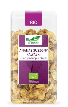 BIO PLANET ANANAS SUSZONY KAWAŁKI BIO 100 g
