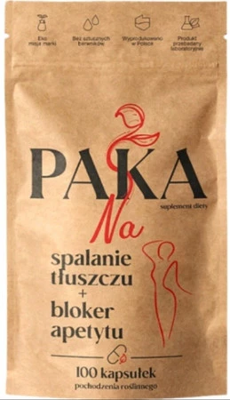 Paka Natury Na spalanie tłuszczu + bloker apetytu 100 kaps.