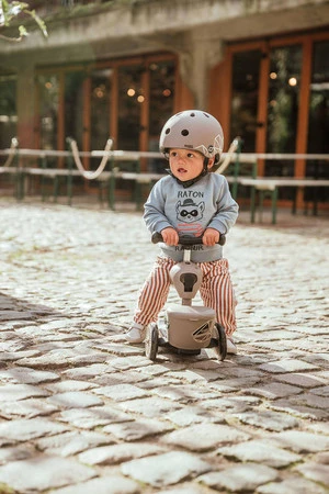 SCOOTANDRIDE Highwaykick 1 Lifestyle 2w1 Jeździk i hulajnoga z zamykanym schowkiem 1-5 lat Brown Lines