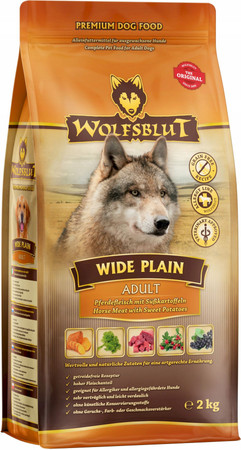 Wolfsblut Wide Plain Adult Konina i Bataty 2kg – karma monobiałkowa dla dorosłych psów
