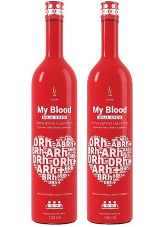 Zestaw: 2x DuoLife - Moja krew w płynie - 750ml