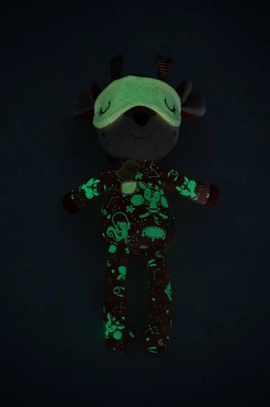 LILLIPUTIENS Przytulanka do spania z elementami fluorescencyjnymi Sarenka Stella 6m+