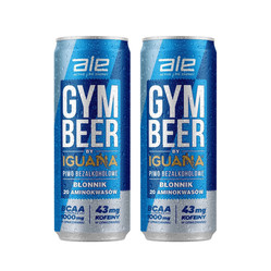 Zestaw: 2x IGUANA PIWO BEZALKOHOLOWE GYM BEER 330 ml