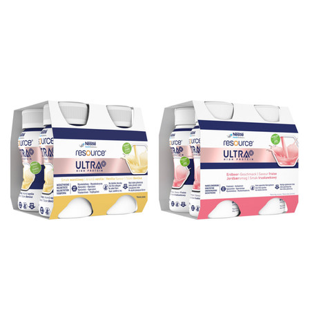 Zestaw mix smaków: 1x Resource Ultra + Vanilla 4 x 200ml i 1x Resource Ultra + Strawberry 4 x 200ml