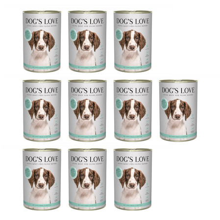 Zestaw 10x DOG'S LOVE Ente - kaczka z topinamburem i marchewką (400g)