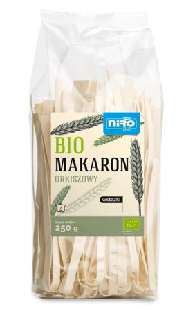 MAKARON (ORKISZOWY) WSTĄŻKI BIO 250 g - NIRO