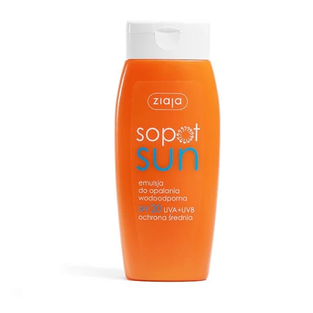 Ziaja Sopot Sun, emulsja do opalania wodoodporna SPF20 150ml