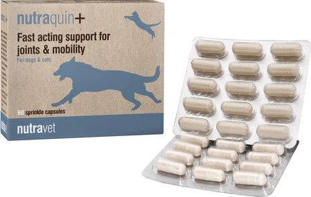 NUTRAVET Nutraquin+ na stawy dla psów i kotów 60 kaps.