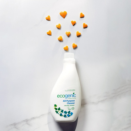 Ecogenic, Uniwersalny płyn do czyszczenia różnych powierzchni, Pomarańcza, 1000 ml