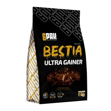 6PAK BESTIA ULTRA GAINER  1000g CHOCOLATE