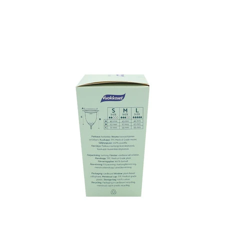 Vuokkoset, Kubeczek menstruacyjny, rozmiar M, 1 szt.