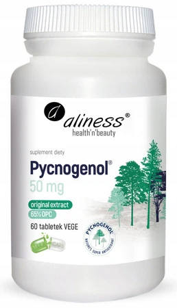 Aliness Pycnogenol® extract 65% 50 mg x 60 Vege tabs