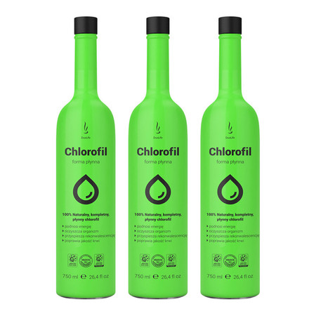 Zestaw 3x DuoLife - Chlorofil w płynie - 750ml