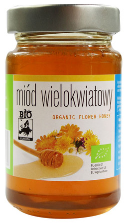 Bio Planet − Miód wielokwiatowy BIO − 300 g