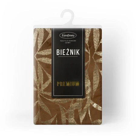 OBRUS BLINK 15 35 X 140 CM BRĄZOWY