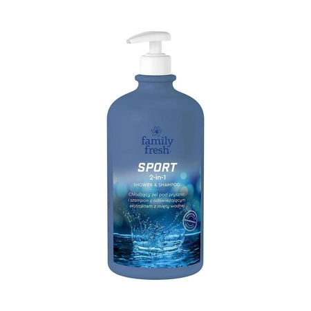 Sport 2in1 Shower & Shampoo chłodzący żel pod prysznic 1000ml