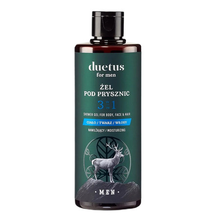 Duetus for Men - Żel pod prysznic 3w1 nawilżający Invictus 300 ml