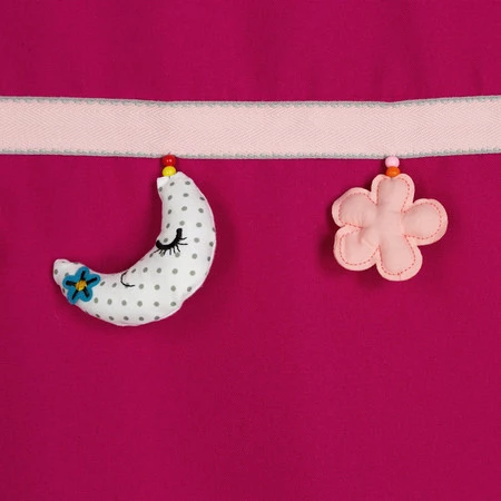 ZASŁONA GOTOWA MOON 2 140 X 250 CM AMARANTOWY